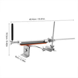 Stainless Steel Fix angle Sharpening System 4 Whetstones Kitchen Knife Sharpener Tool - Front View