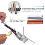 Stainless Steel Fix angle Sharpening System 4 Whetstones Kitchen Knife Sharpener Tool - 45-Degree Angle