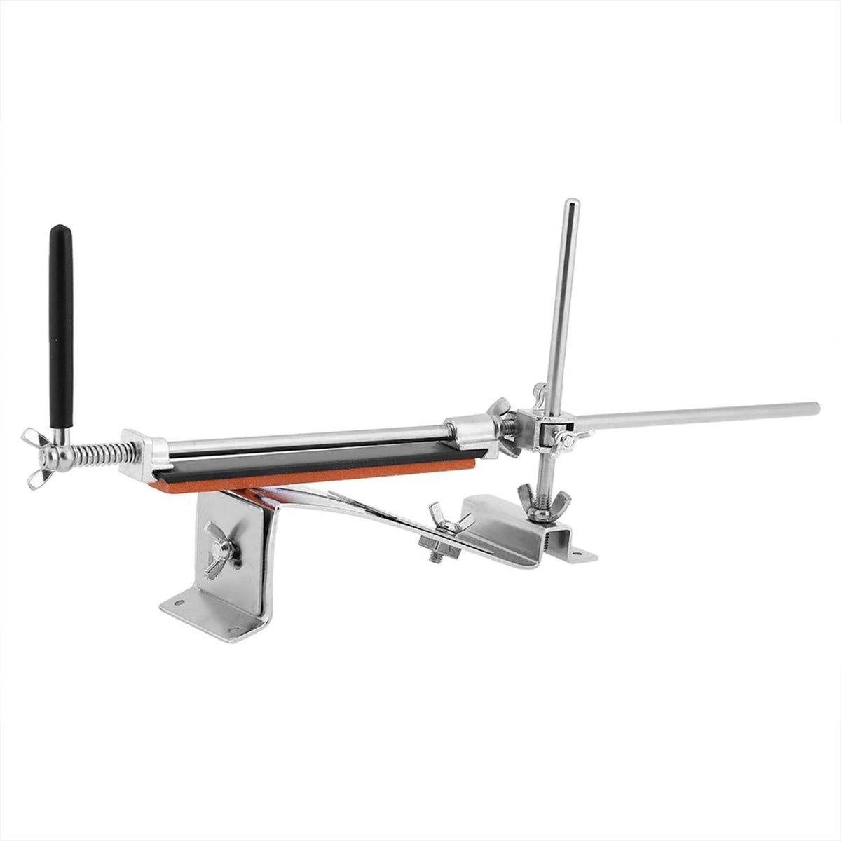 Stainless Steel Fix angle Sharpening System 4 Whetstones Kitchen Knife Sharpener Tool