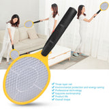 Cordless Battery Power Electric Fly Mosquito Swatter Bug Zapper Racket Insects Killer Yellow - Top-Down View