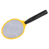 Cordless Battery Power Electric Fly Mosquito Swatter Bug Zapper Racket Insects Killer Yellow
