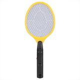 Cordless Battery Power Electric Fly Mosquito Swatter Bug Zapper Racket Insects Killer Yellow