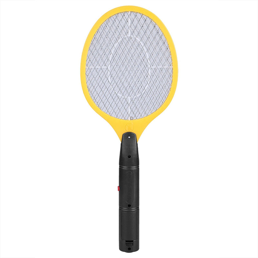 Cordless Battery Power Electric Fly Mosquito Swatter Bug Zapper Racket Insects Killer Yellow