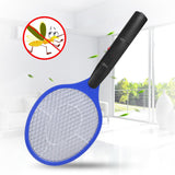 Cordless Battery Power Electric Fly Mosquito Swatter Bug Zapper Racket Insects Killer Blue