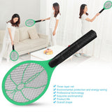 Cordless Battery Power Electric Fly Mosquito Swatter Bug Zapper Racket Insects Killer Green