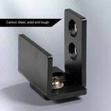 1pc Black Steel Hardware Sliding Barn Door Bottom Wall Mount Floor Guide with Screws