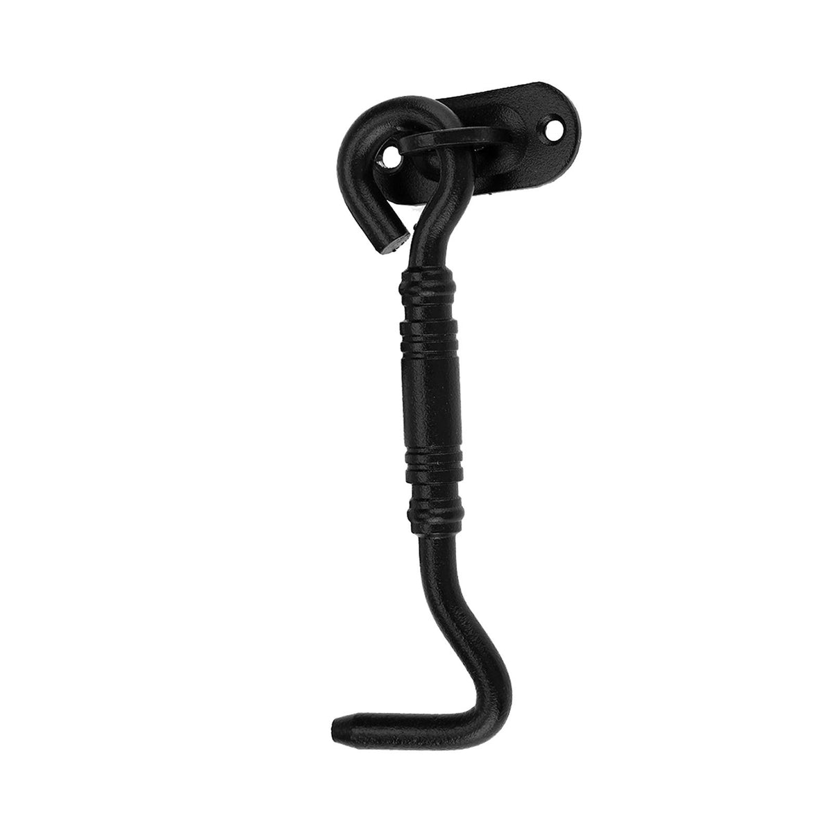 Black Color 201 Stainless Steel Cabin Hook and Eye Latch Lock for Shed Gate Door Window