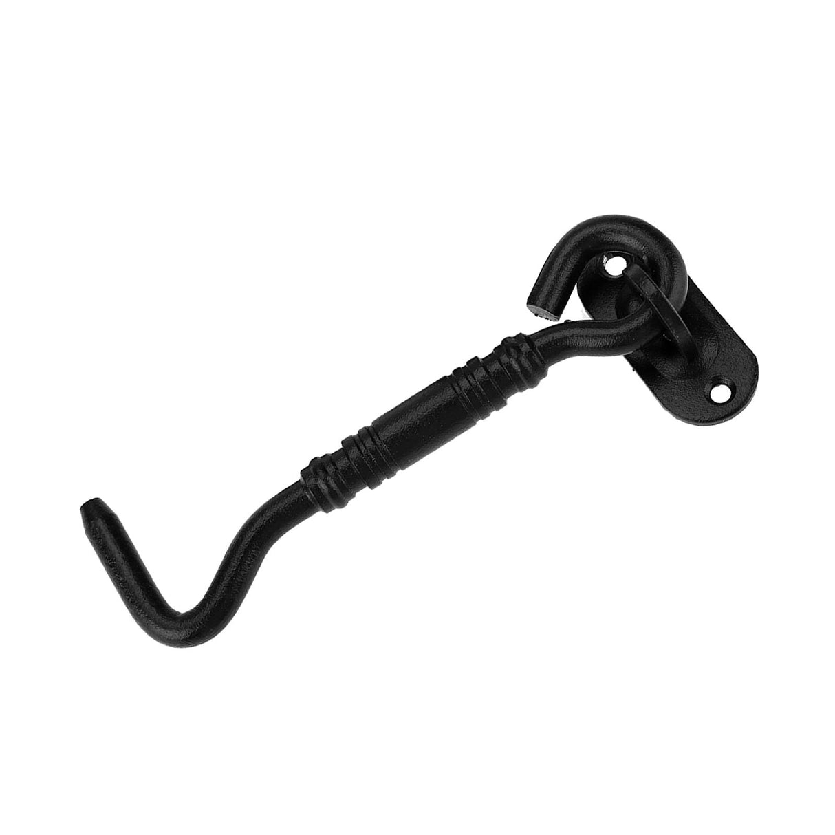 Black Color 201 Stainless Steel Cabin Hook and Eye Latch Lock for Shed Gate Door Window