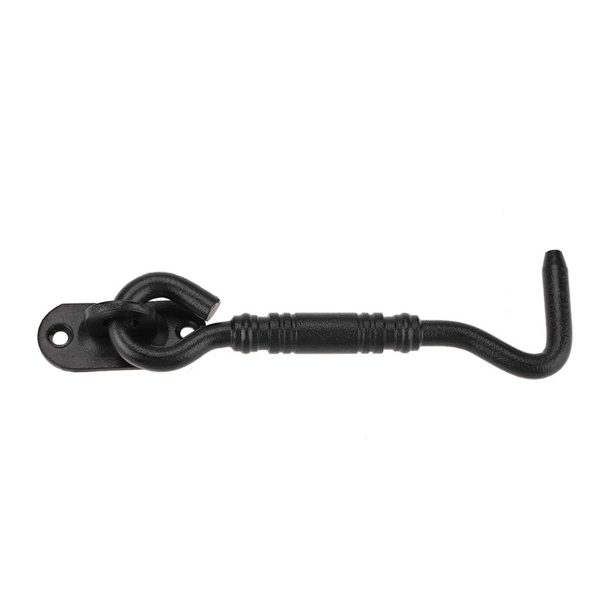Black Color 201 Stainless Steel Cabin Hook and Eye Latch Lock for Shed Gate Door Window