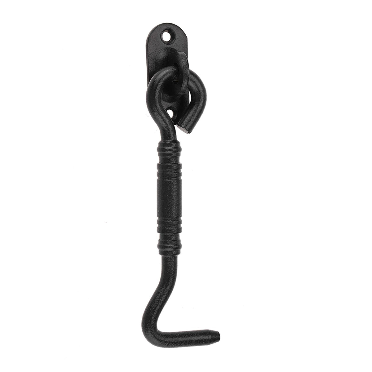 Black Color 201 Stainless Steel Cabin Hook and Eye Latch Lock for Shed Gate Door Window