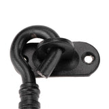 Black Color 201 Stainless Steel Cabin Hook and Eye Latch Lock for Shed Gate Door Window