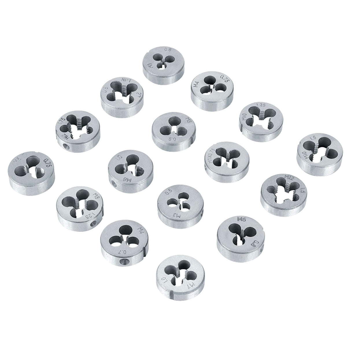 40Pcs M3-M12 Screw Nut Tap and Die Set with Wrenches and Thread Gauge Heavy Duty Hand Tools