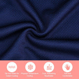 Super Breathable Cooling Effect Towel with Storage Bottle for Sports Gym Workout (Light Blue)