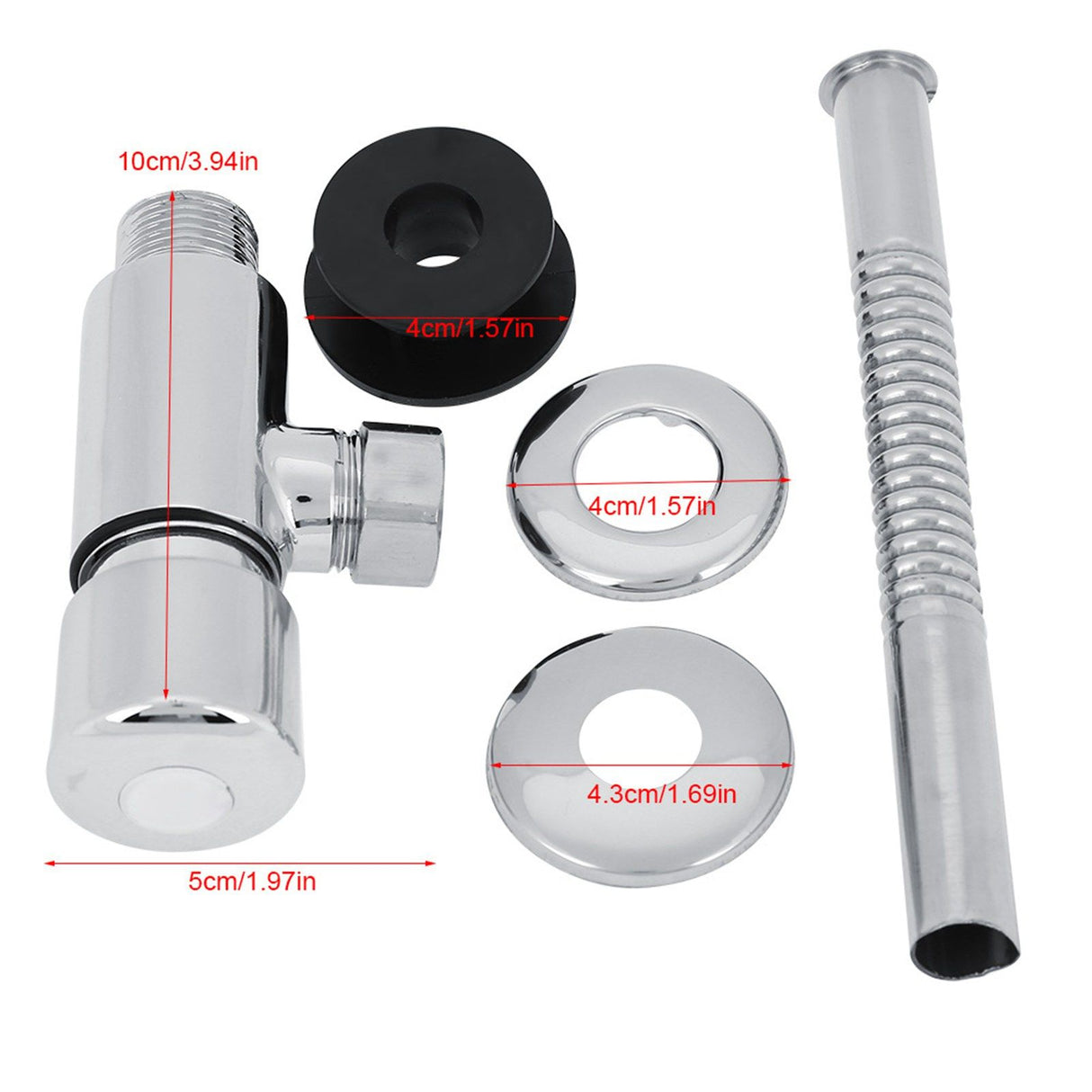 Durable Zinc Alloy Flush Valve Office Hotel Bathroom Toilet Hand Pressing Flushing Tool
