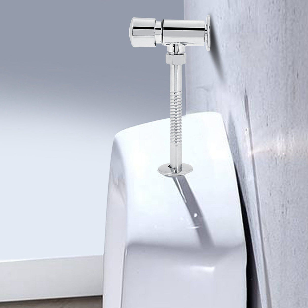 Durable Zinc Alloy Flush Valve Office Hotel Bathroom Toilet Hand Pressing Flushing Tool