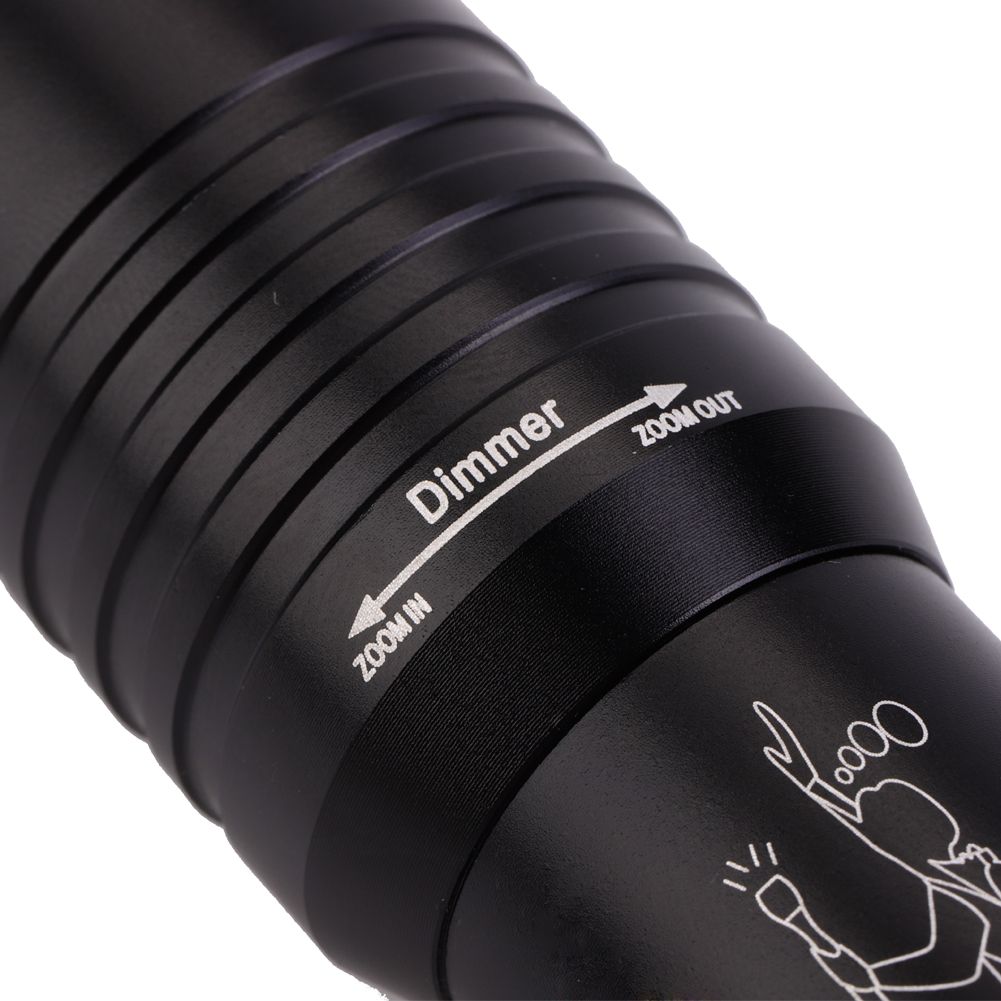 Handheld Zoomable Underwater 1200LM LED Diving Flashlight Waterproof Battery Power