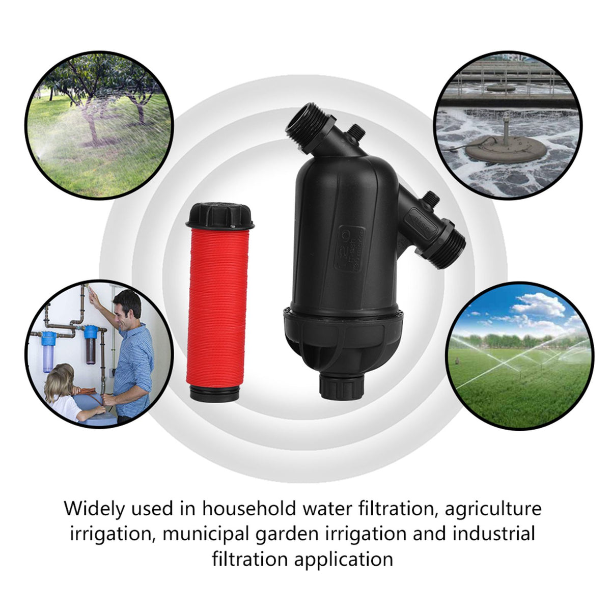 120 Mesh 130 Micron Level Disc Filter for Drip Irrigation Agriculture Garden Lawn Watering