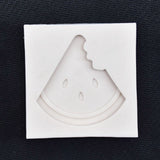 WatermelOn shaped Silicone Mould Washable Heat Resistant Mold for Chocolate Dessert Cookie - Front View