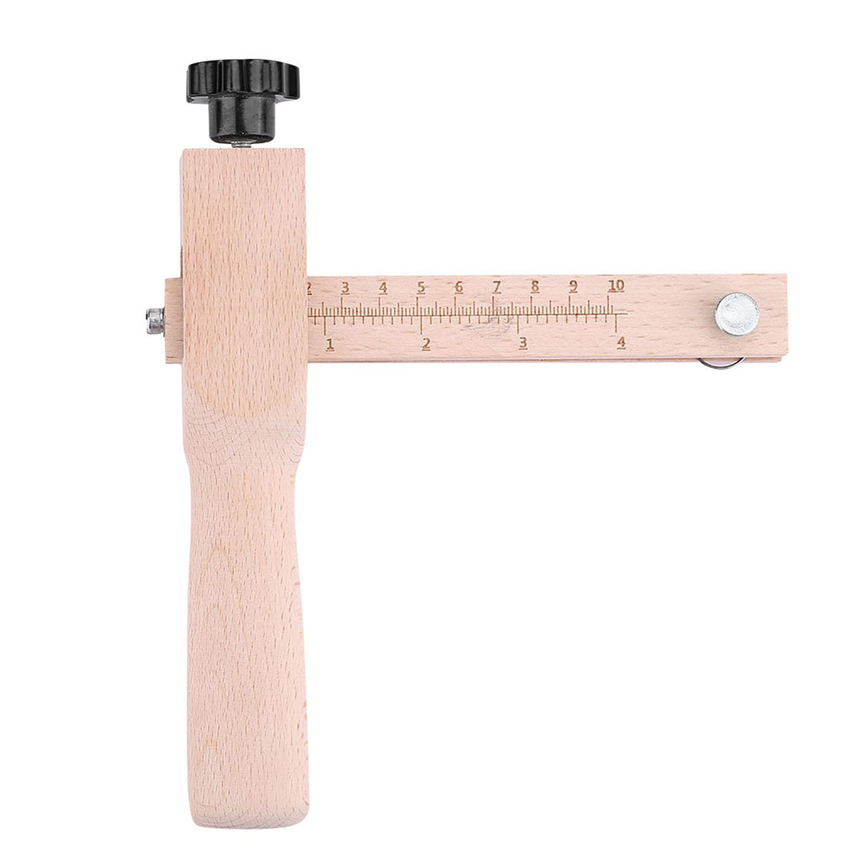 Wooden Hand Leather Strip Strap Adjustable Cutting Tool DIY Craft Tools Cutter with 3 Blades