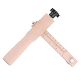 Wooden Hand Leather Strip Strap Adjustable Cutting Tool DIY Craft Tools Cutter with 3 Blades