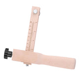 Wooden Hand Leather Strip Strap Adjustable Cutting Tool DIY Craft Tools Cutter with 3 Blades - Extra Image