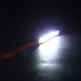 Rechargeable COB LED Flashlight Hand Pocket Pen Work Light with Magnetic Rotating Clip Orange - Extra Image