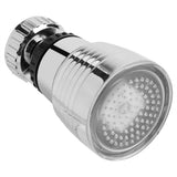 360°Swivel 3Colors Temperature Controlled LED Light Kitchen Sink Faucet Spray Head Sprayer - Front View