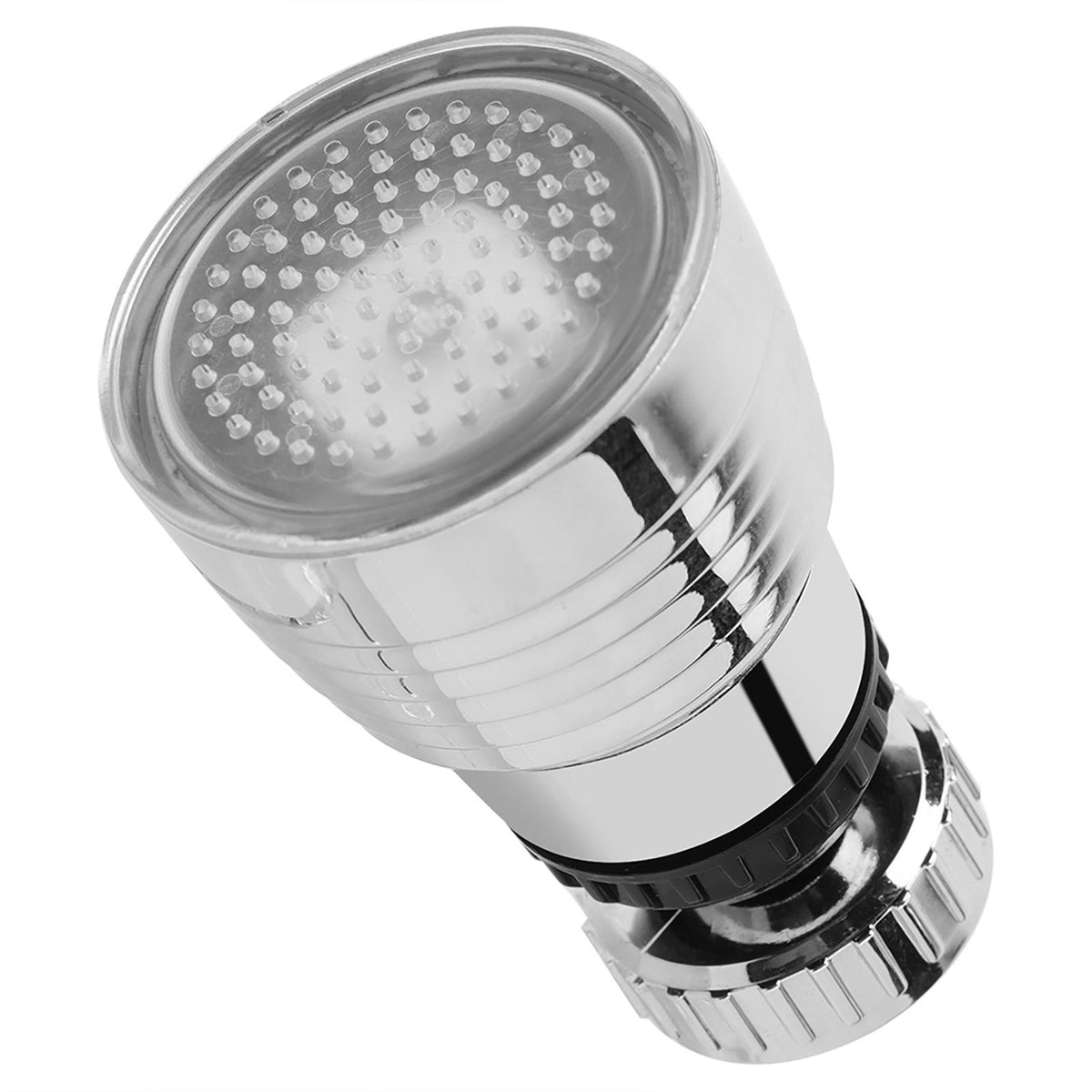 360°Swivel 3Colors Temperature Controlled LED Light Kitchen Sink Faucet Spray Head Sprayer