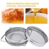 Stainless Steel Beekeeping Double Honey Sieve Strainer Extractor Filter Mesh Screen Equipment - Side View
