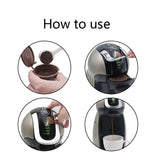 5Pcs Food Grade Pp 304 Stainless Steel Reusable Refillable Coffee Capsule Filter (Brown)