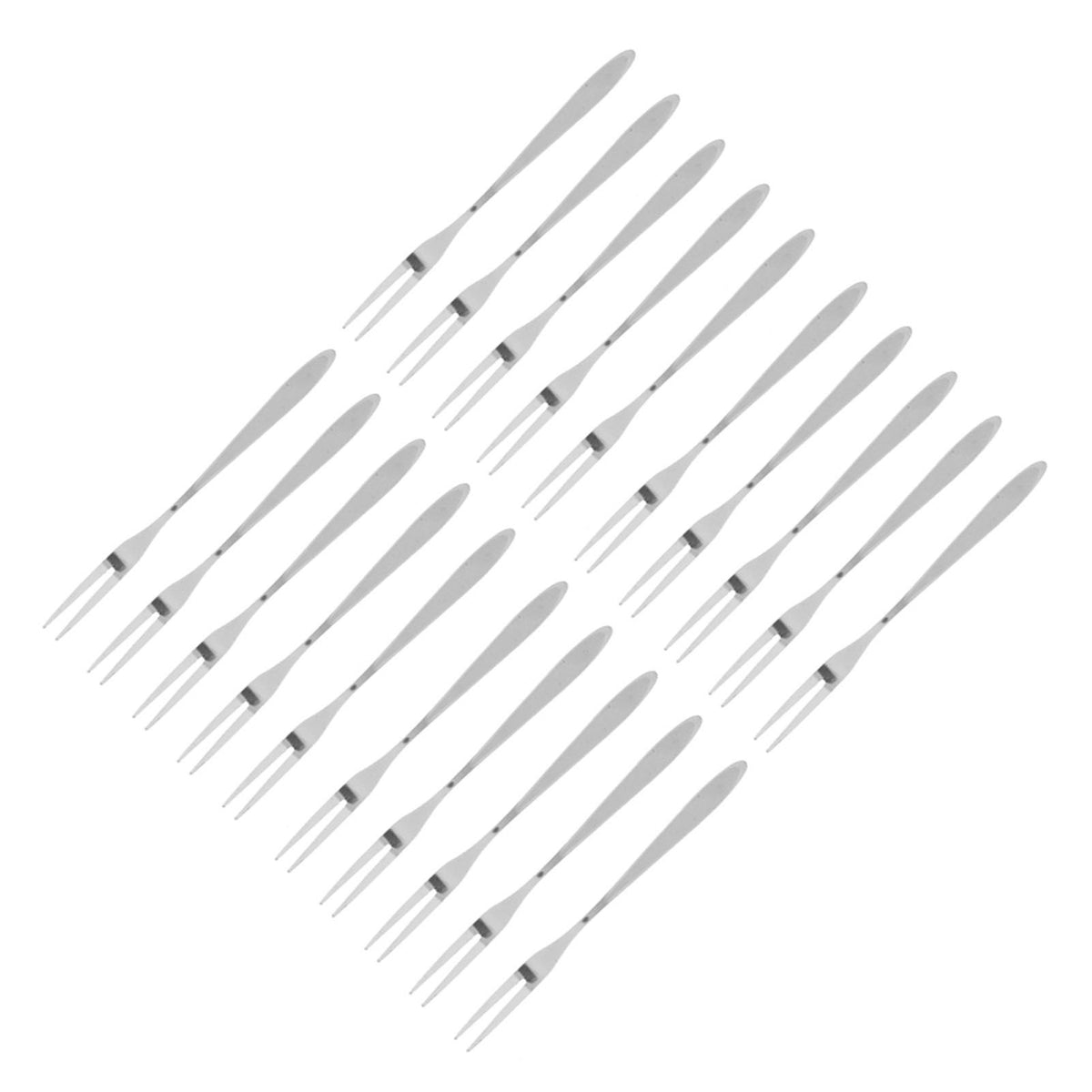 20Pcs/set Stainless Steel Fruit Fork Comfortable Long Handle Cake Desert Fruit Serving Forks