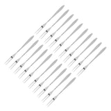20Pcs/set Stainless Steel Fruit Fork Comfortable Long Handle Cake Desert Fruit Serving Forks