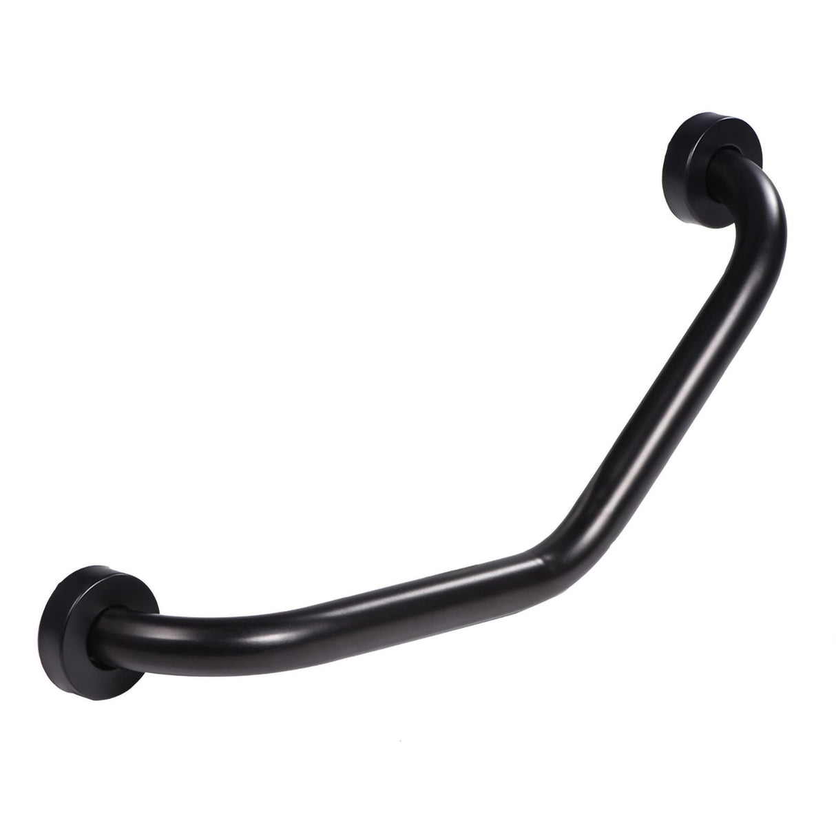 Stainless Steel Curved Shower Tub Safety Grab Bar Towel Rack Wall Mounted Bathroom Handrail