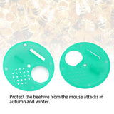 12pcs Plastic Round Beehives Nest Door Vent Beehive Beekeeping Tools - Top-Down View