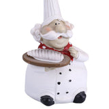 Creative Resin Kitchen Chef Figurine Decor House Restaurant Cafe Decorative Accessories Gift