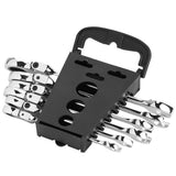 6Pcs Flexible Head Multi functional Ratchet Conination Spanner Wrench 8-17mm Repair Tools Set