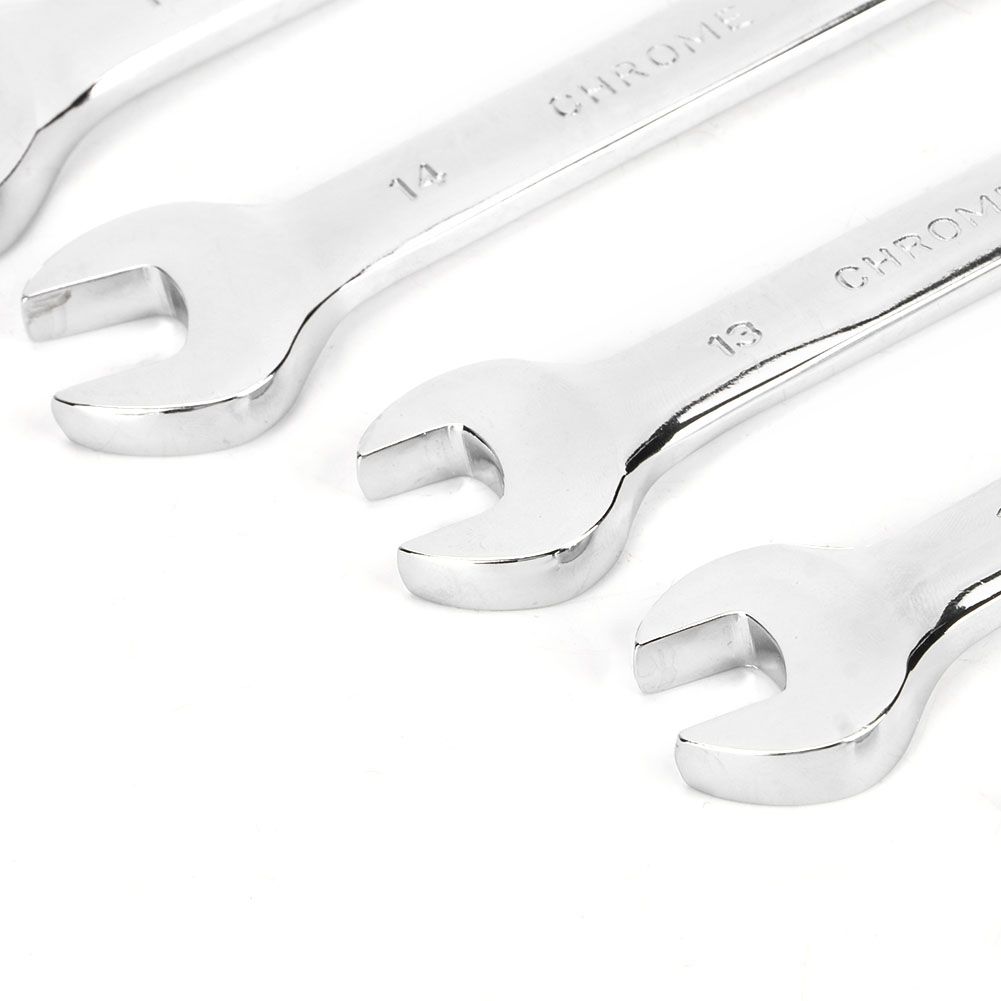 6Pcs Flexible Head Multi functional Ratchet Conination Spanner Wrench 8-17mm Repair Tools Set