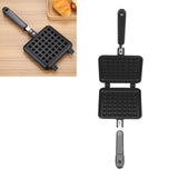 Household Kitchen Gas NOn Stick Waffle Maker Pan Mould Mold Press Plate Cooking Baking Tool