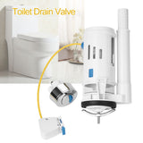 ABS Toilet Fitting Push Button Dual Drain Flush Valve Water Tank Accessory (One Piece Toilet)