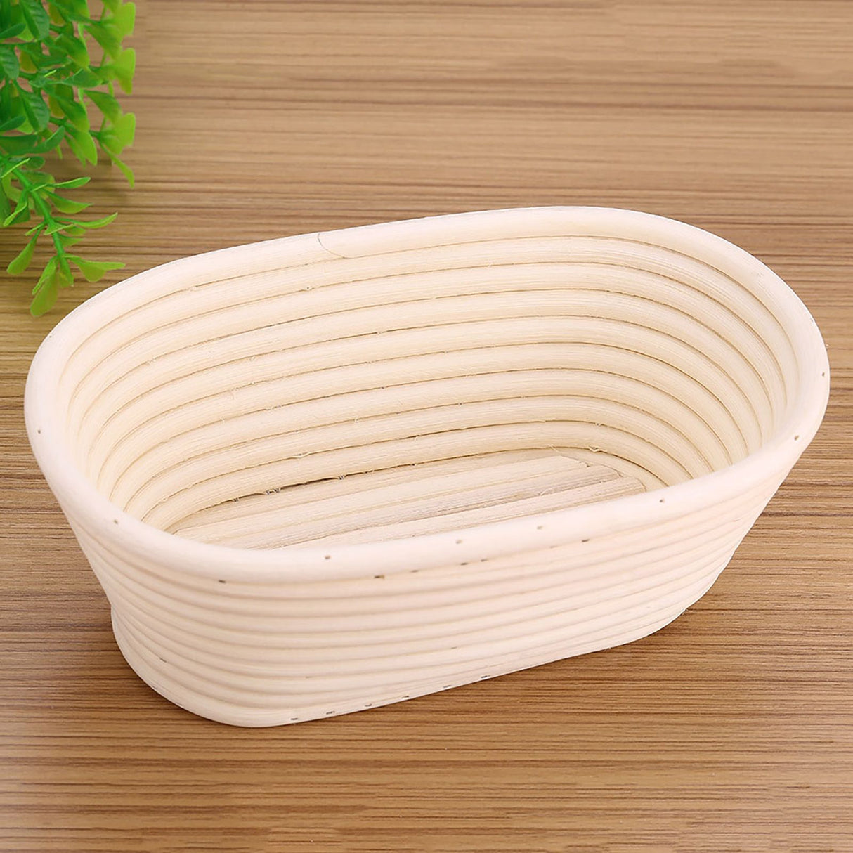 Handmade Unbleached Natural Cane Banneton Proofing Basket Dough Bread Baking Kit 21x13.5x8cm
