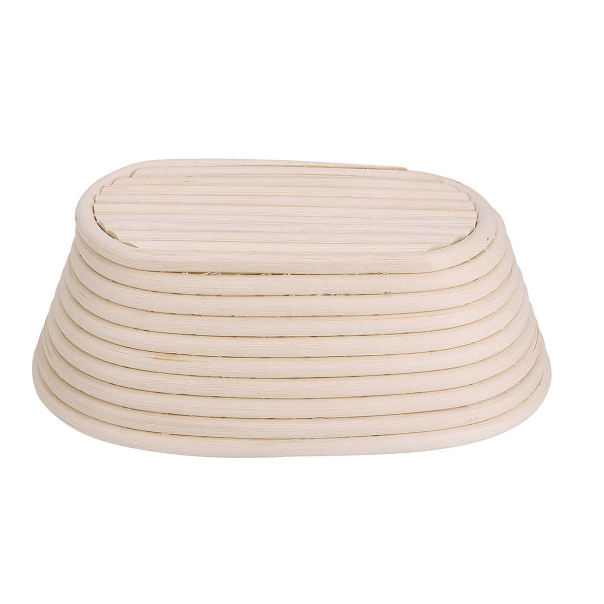 Handmade Unbleached Natural Cane Banneton Proofing Basket Dough Bread Baking Kit 21x13.5x8cm