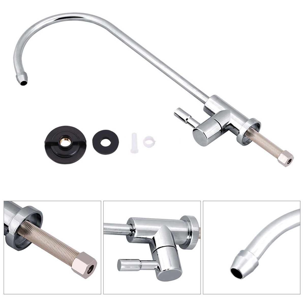 1/4'' zinc alloy Kitchen Sink Faucet Tap Chrome Reverse Osmosis RO Drinking Water Filter
