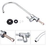 1/4'' zinc alloy Kitchen Sink Faucet Tap Chrome Reverse Osmosis RO Drinking Water Filter - Rear View