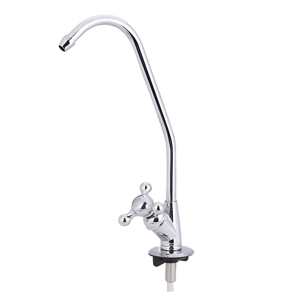 1/4'' Zinc Alloy Kitchen Faucet Tap Chrome Reverse Osmosis RO Drinking Water Filter