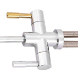 1/4'' Double Holes Sink Faucet Tap Chrome Reverse Osmosis RO Drinking Water Filter - Extra Image