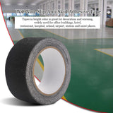 5M*5cm PVC NOn Slip Anti Skid Adhesive Tape for Stair Step Floor Safety Decoration (Black)