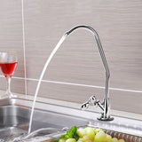 1/4'' Zinc Alloy Kitchen Faucet Tap Chrome Reverse Osmosis RO Drinking Water Filter