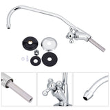 1/4'' Zinc Alloy Kitchen Faucet Tap Chrome Reverse Osmosis RO Drinking Water Filter - 45-Degree Angle