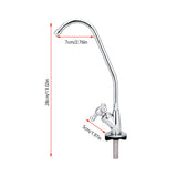 1/4'' Zinc Alloy Kitchen Faucet Tap Chrome Reverse Osmosis RO Drinking Water Filter