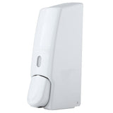 600ml Wall Mounted Manual Foam Soap Liquid Dispenser Lotion Box for Bathroom Kitchen (White) - Rear View